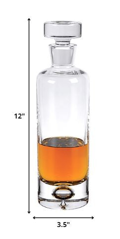 Clear Crystal Glass Round Bowl Stemless Decanter HomeRoots
