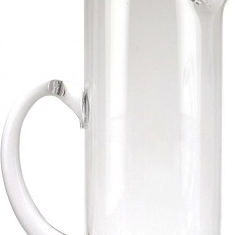 12" Clear Mouth Blown Lead Free Crystal Glass Pitcher HomeRoots
