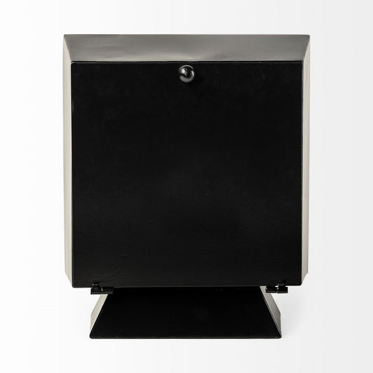 11" Black Fabric Table Clock HomeRoots