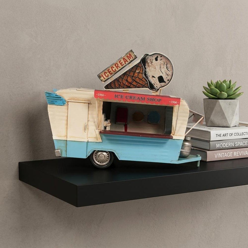Ice Cream Trailer Metal Model HomeRoots