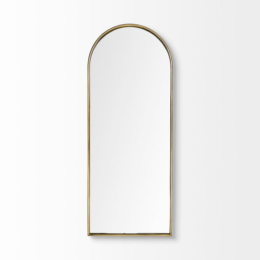70" Gold Arch Metal Framed Accent Mirror HomeRoots