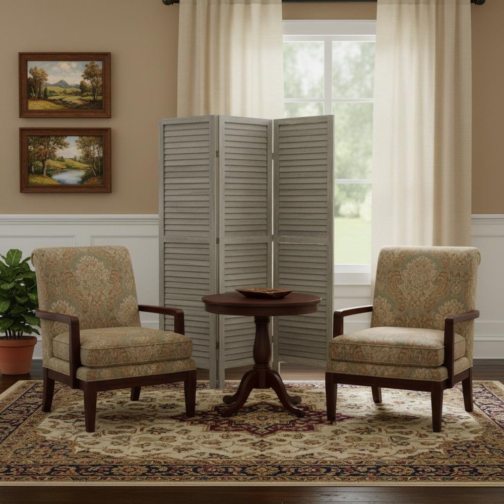 67" Gray Folding Three Panel Screen Room Divider HomeRoots