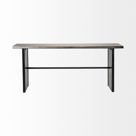 70" Brown Solid Wood Solid Console Table HomeRoots