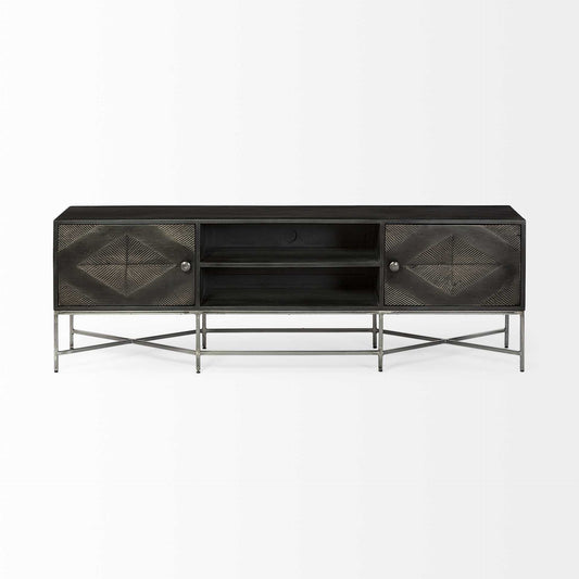16" Dark Brown Solid Wood Console Table HomeRoots
