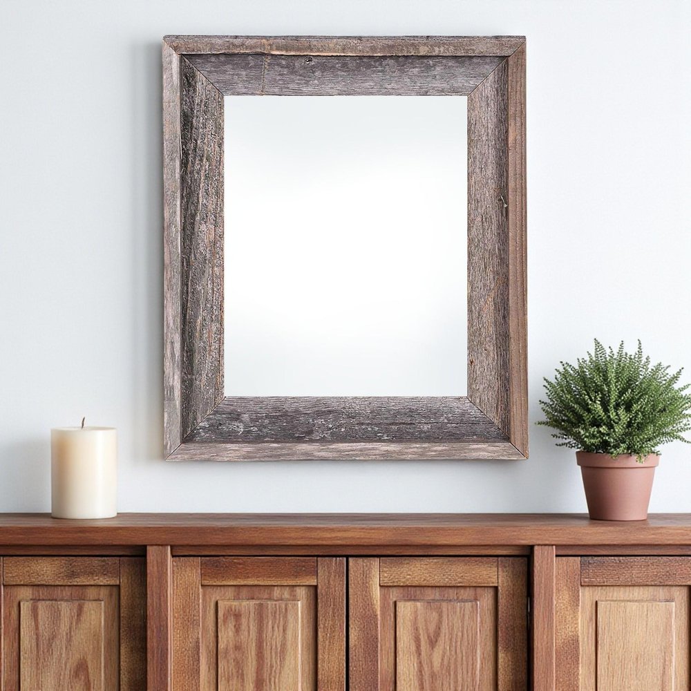 24" x 36" Gray Wood Hanging Picture Frame HomeRoots