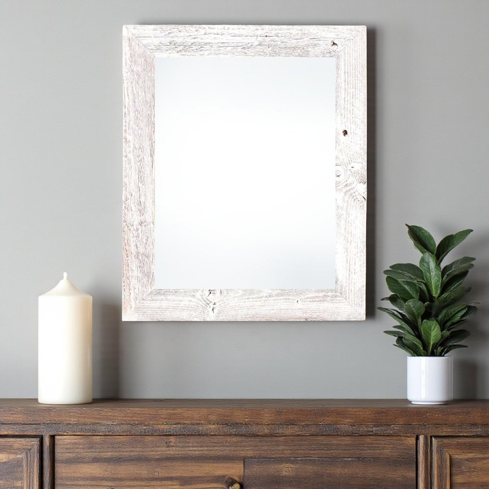 18" x 24" White Wood Hanging Picture Frame HomeRoots
