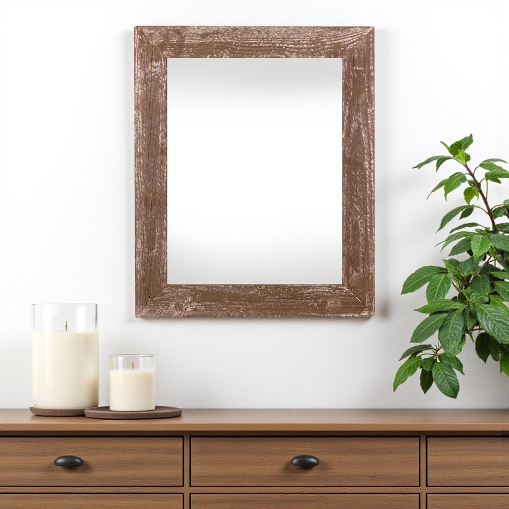 13" x 19" Brown Wood Hanging Picture Frame HomeRoots