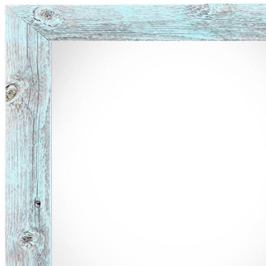 10" x 10" Blue Wood Hanging Picture Frame HomeRoots