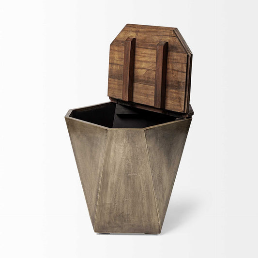 21" Brown Solid Wood End Table HomeRoots