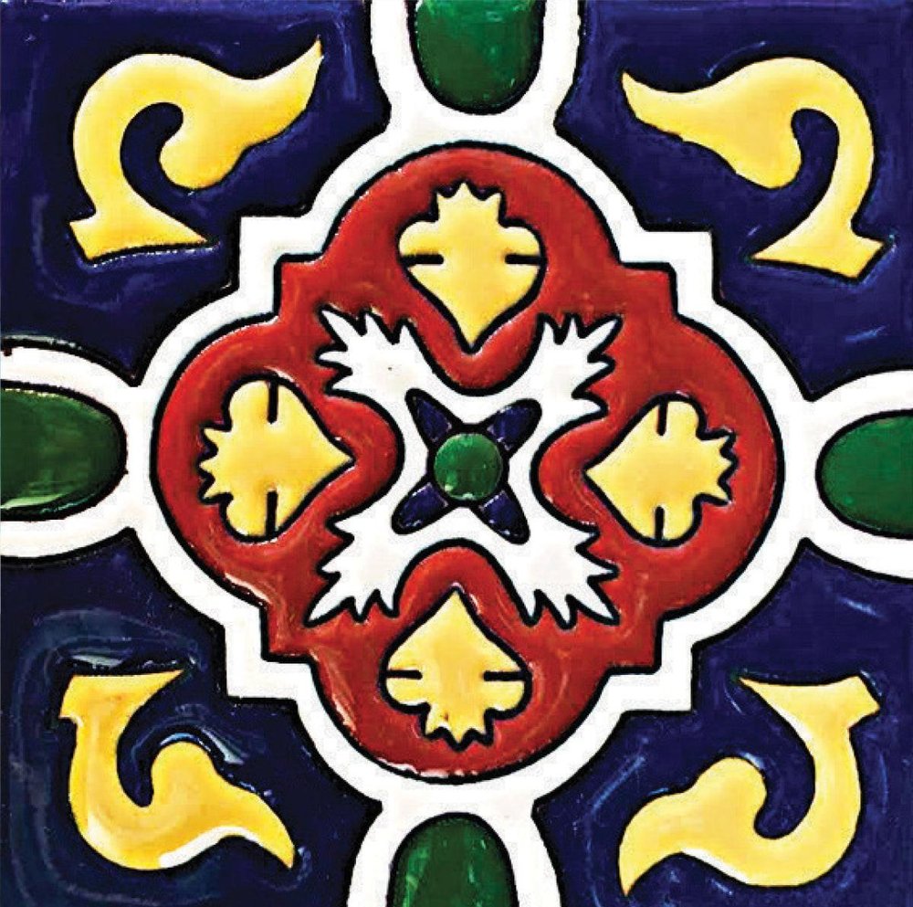 8" x 8" Blue And Red Vinyl Peel And Stick Removable Tiles HomeRoots
