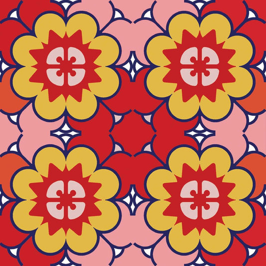 8" x 8" Blue And Yellow Peel And Stick Removable Tiles HomeRoots