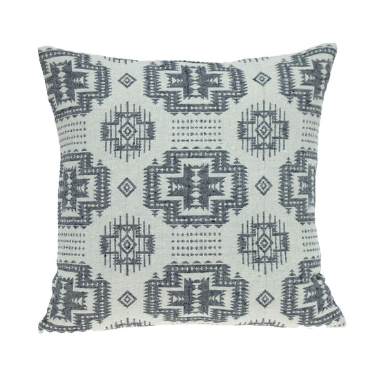 Gray Aztec Design Throw Pillow FurniFindUSA
