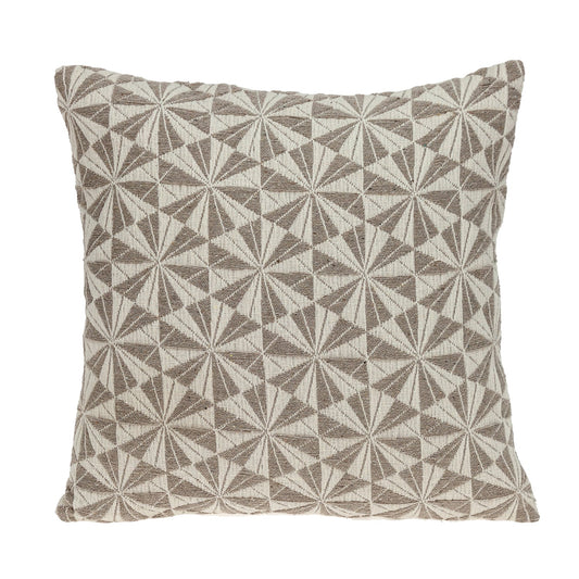 Pale Brown Pinwheels Throw Pillow FurniFindUSA