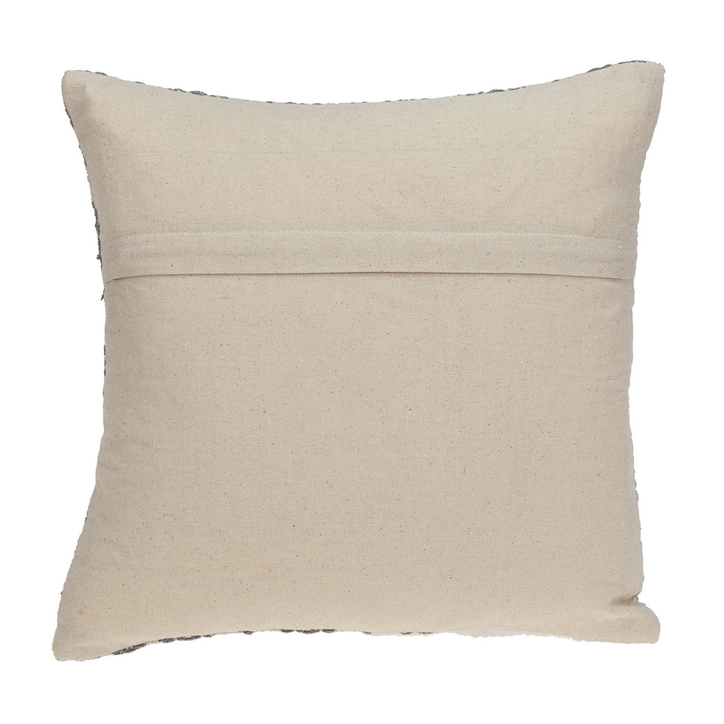 16" Gray Cotton Throw Pillow FurniFindUSA