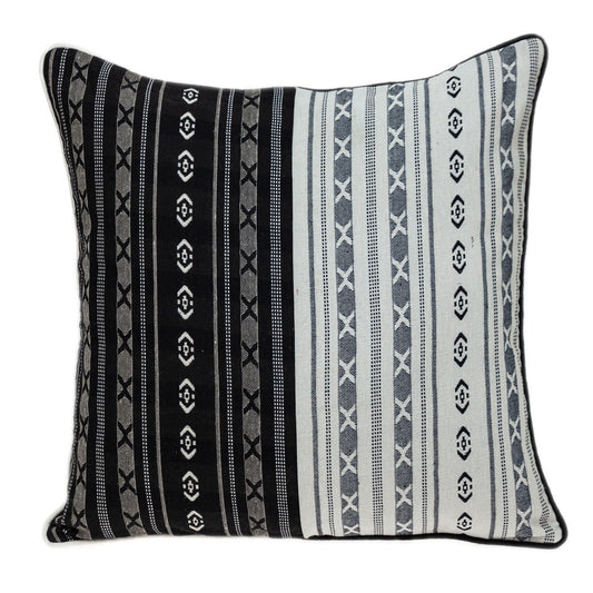 Black And White Abstract Accent Pillow FurniFindUSA