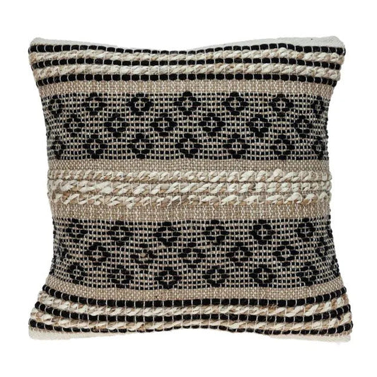 18" Chocolate Cotton Blend Throw Pillow FurniFindUSA