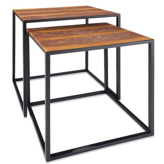 22" Black And Brown Resin End Table HomeRoots