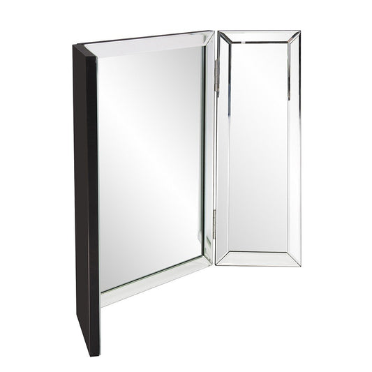 21" Gray Freestanding Framed Makeup Shaving Tabletop Mirror HomeRoots