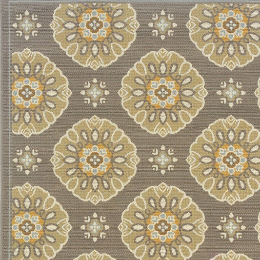 Gray Moroccan Indoor Outdoor Area Rug FurniFindUSA