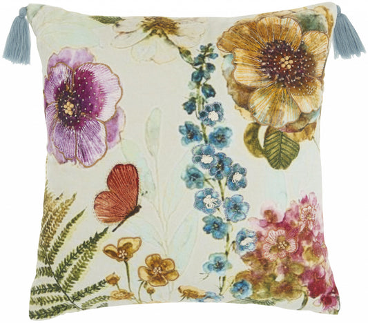 18" Multicolor Cotton Throw Pillow FurniFindUSA