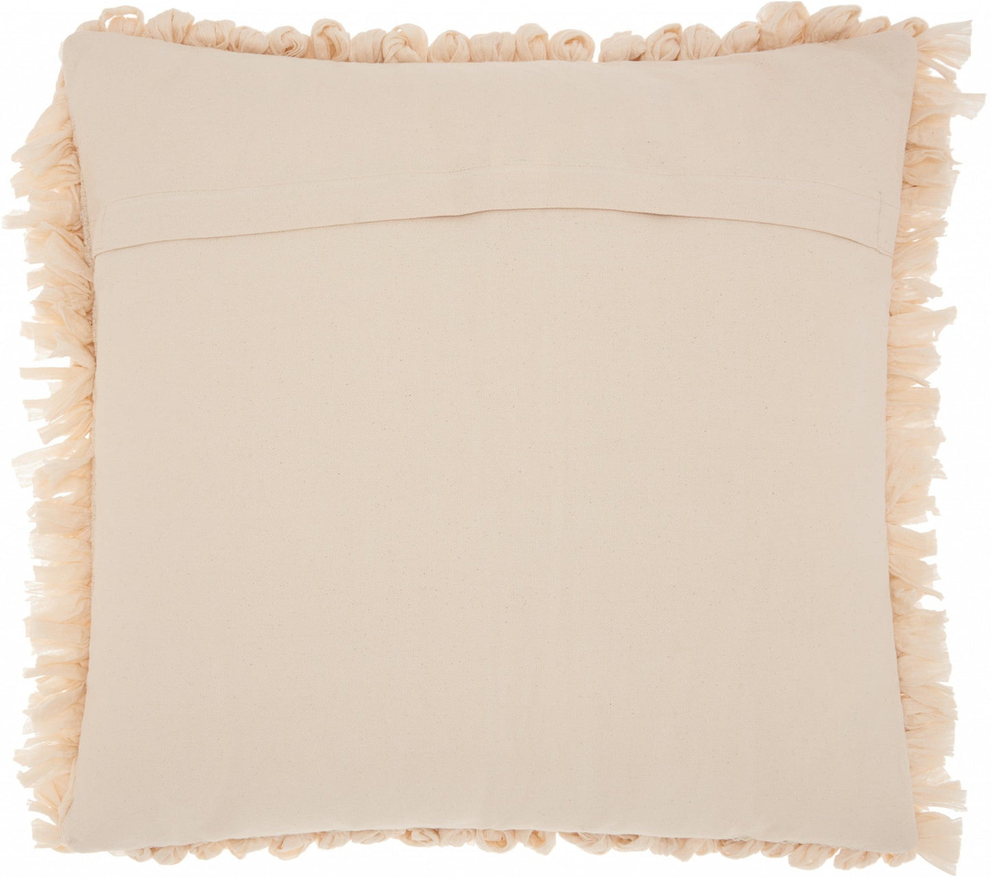 Loose Luscious Shag Beige Throw Pillow FurniFindUSA