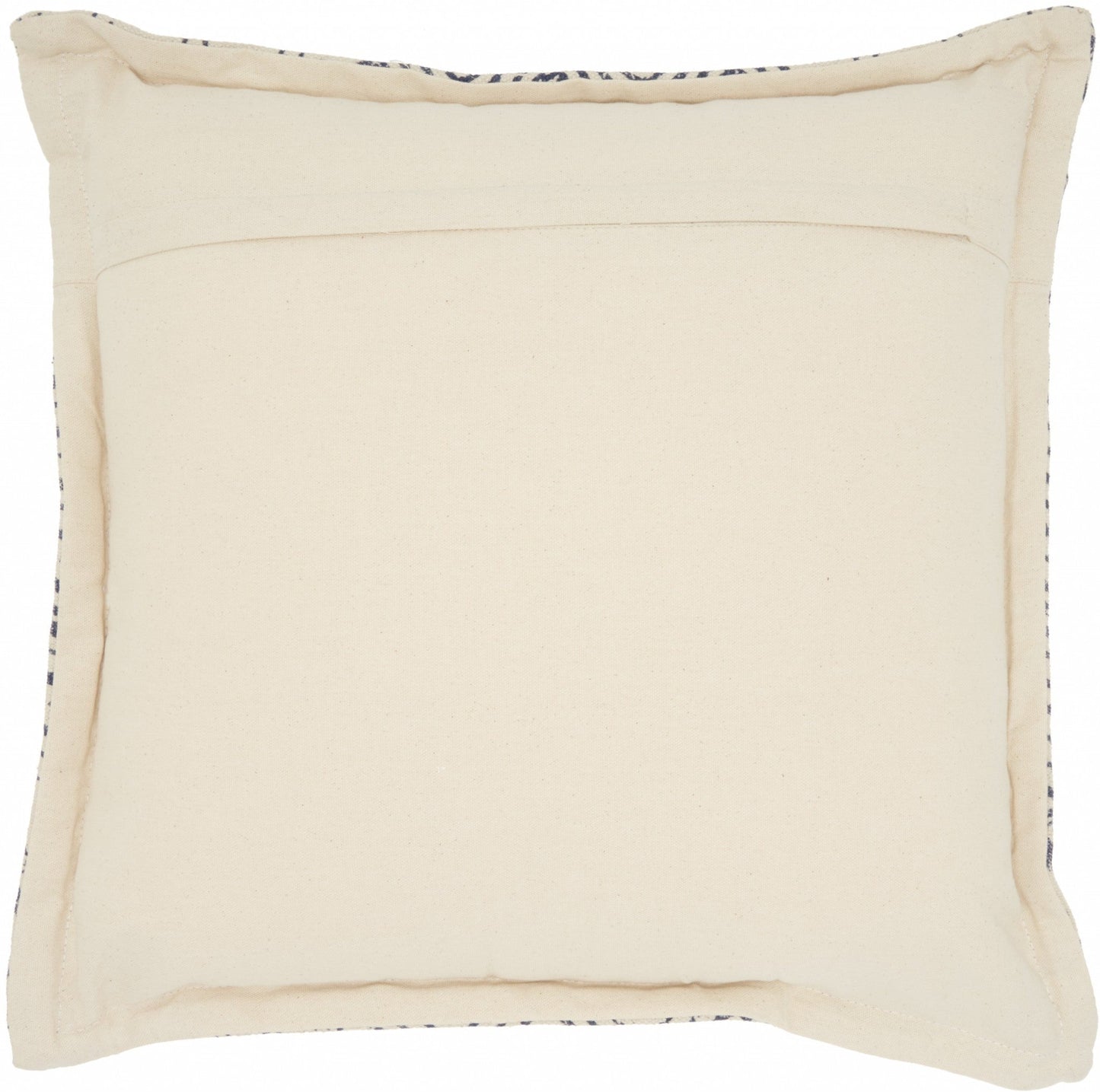 Indigo And Ivory Floral Waves Throw Pillow FurniFindUSA
