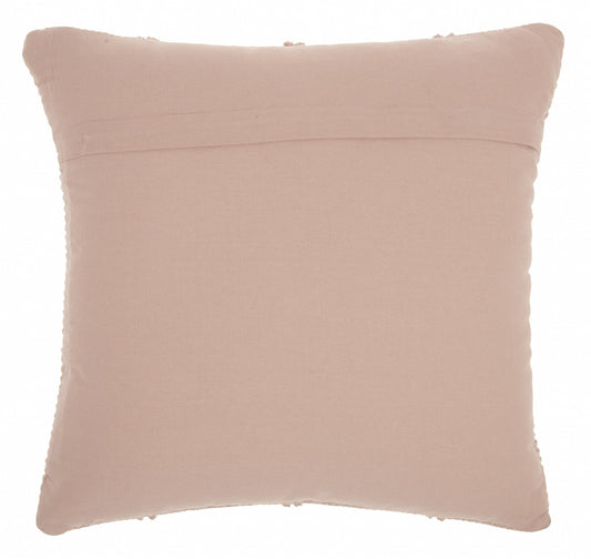 Blush Pink Textured Lattice Throw Pillow FurniFindUSA