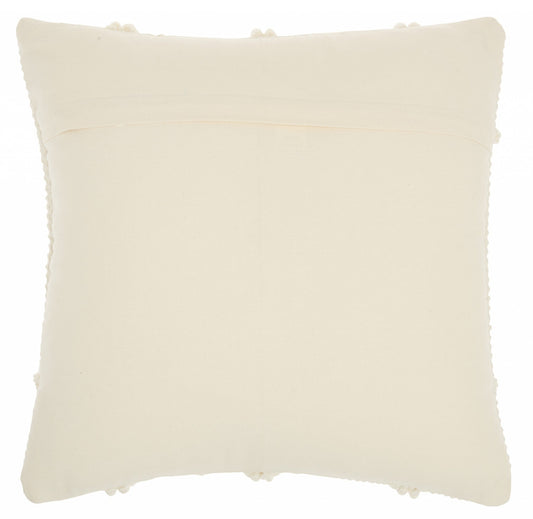 Ivory Textured Lattice Throw Pillow FurniFindUSA