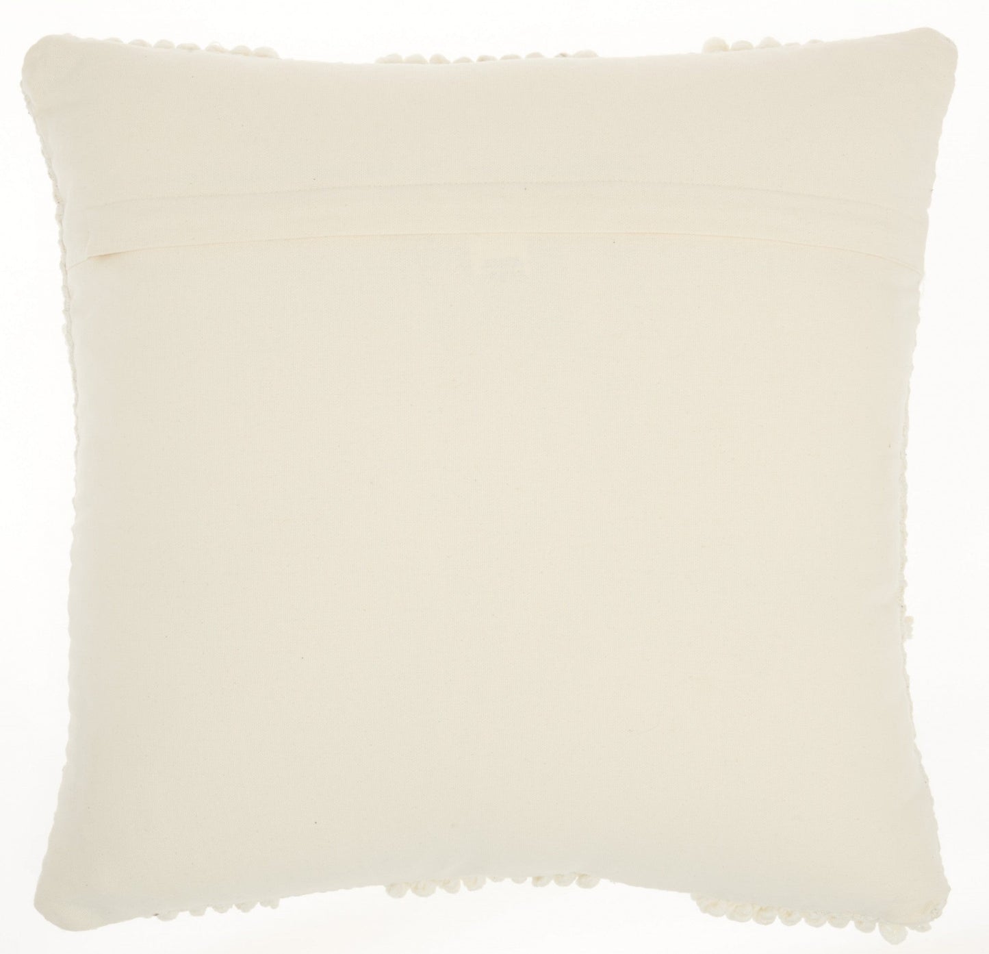 18" Ivory Textured Diamonds Throw Pillow FurniFindUSA