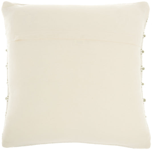 Sage And Ivory Textured Stripes Throw Pillow FurniFindUSA