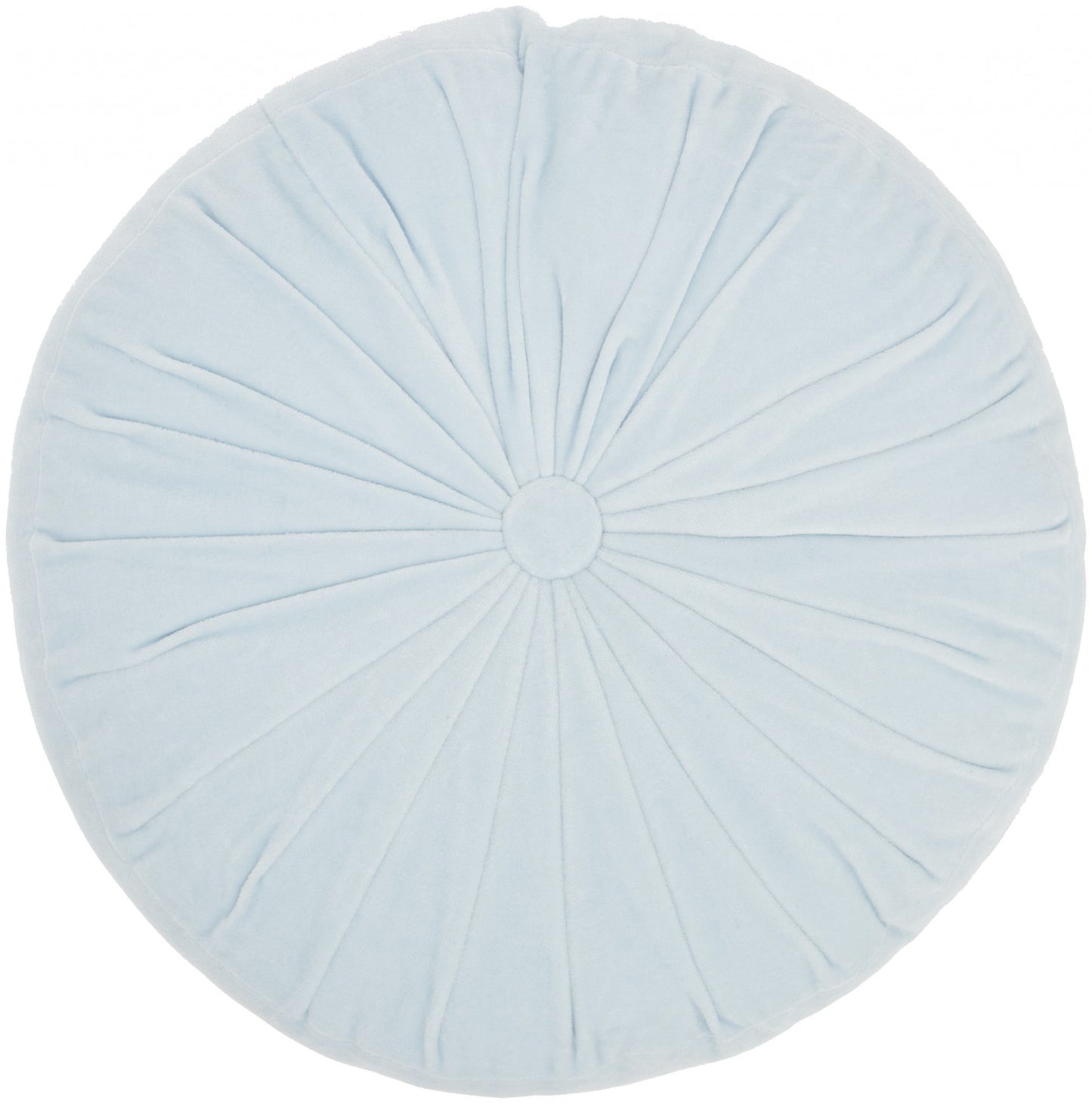 16" Periwinkle Tufted Round Throw Pillow FurniFindUSA