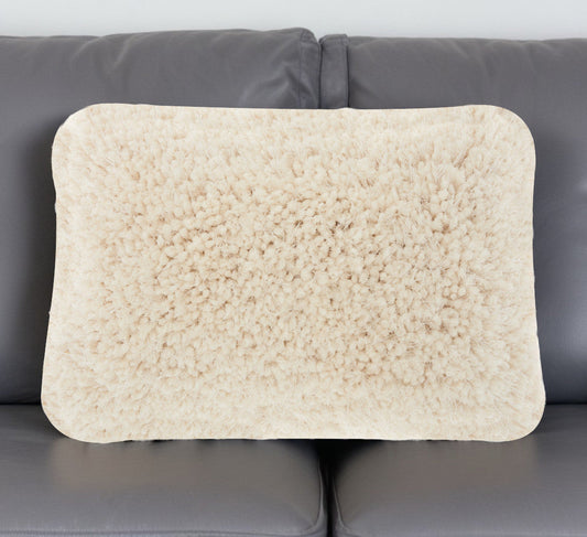 14" X 20" Cream Throw Pillow 4.0" (L) x 20.0" (W) x 14.0" (H) FurniFindUSA