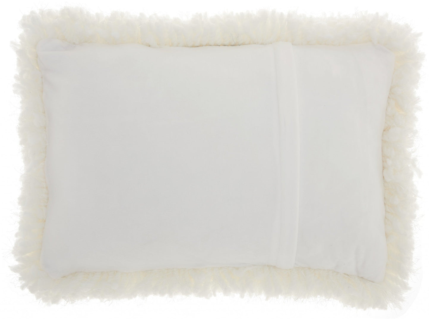 14" X 20" White Throw Pillow FurniFindUSA
