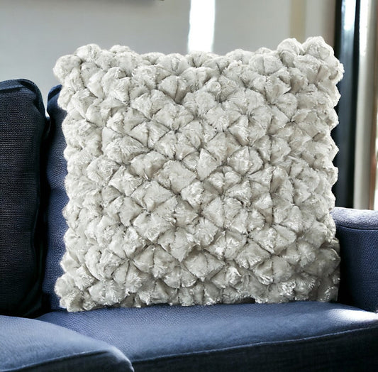 20" Silver Throw Pillow FurniFindUSA
