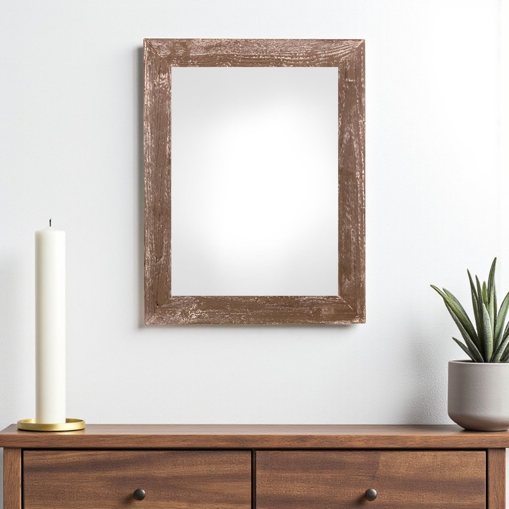 12" x 24" Brown Wood Hanging Picture Frame HomeRoots