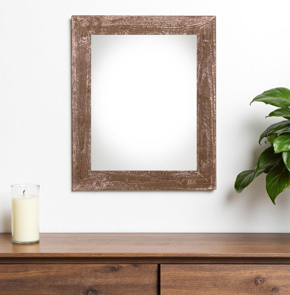 14" x 18" Brown Wood Hanging Picture Frame HomeRoots