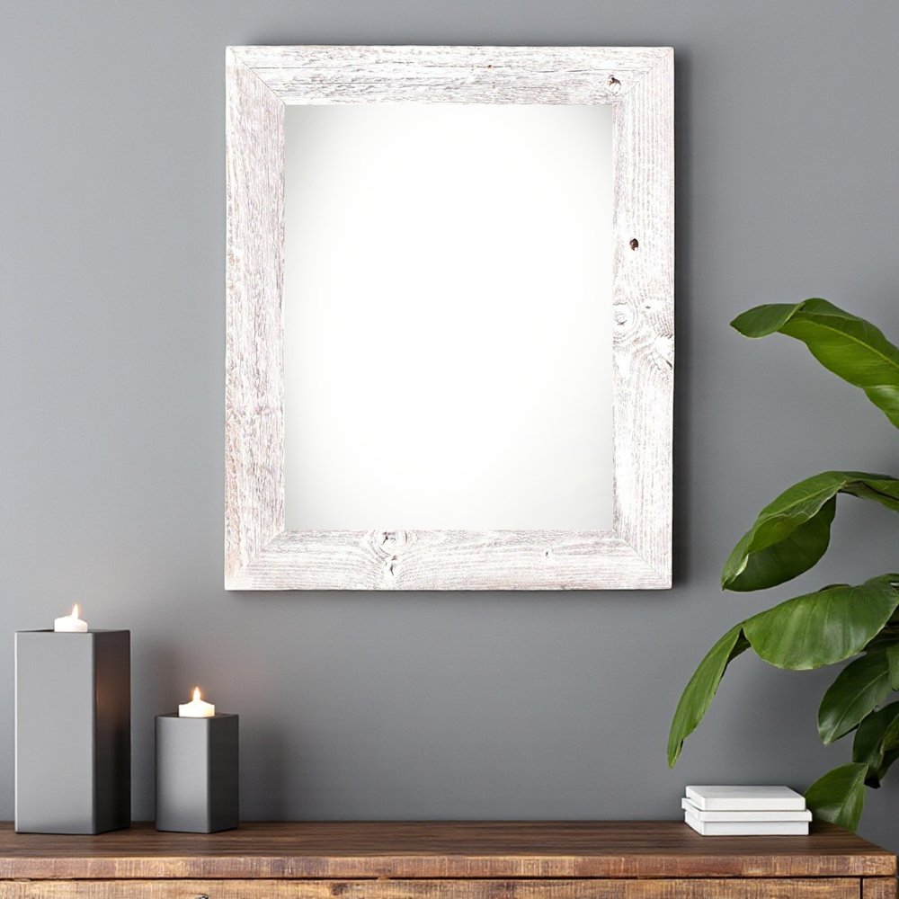 20" x 24" White Solid Wood Hanging Picture Frame HomeRoots