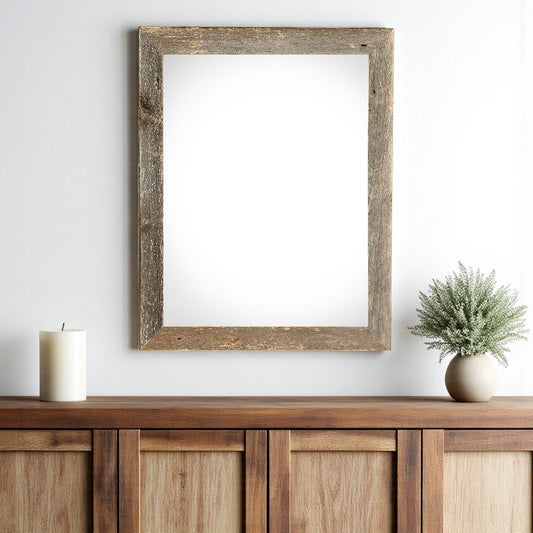 22" x 24" Gray Wood Hanging Picture Frame HomeRoots