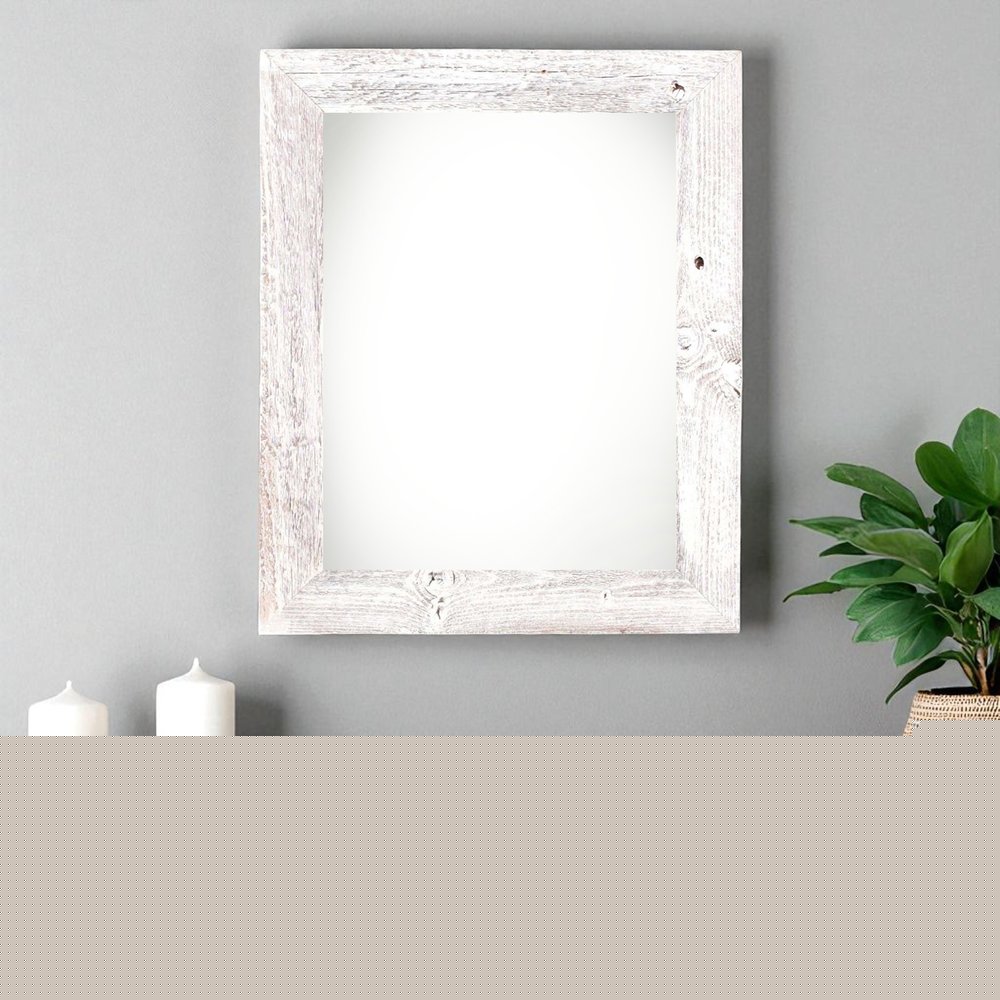 24" x 30" White Solid Wood Hanging Picture Frame HomeRoots