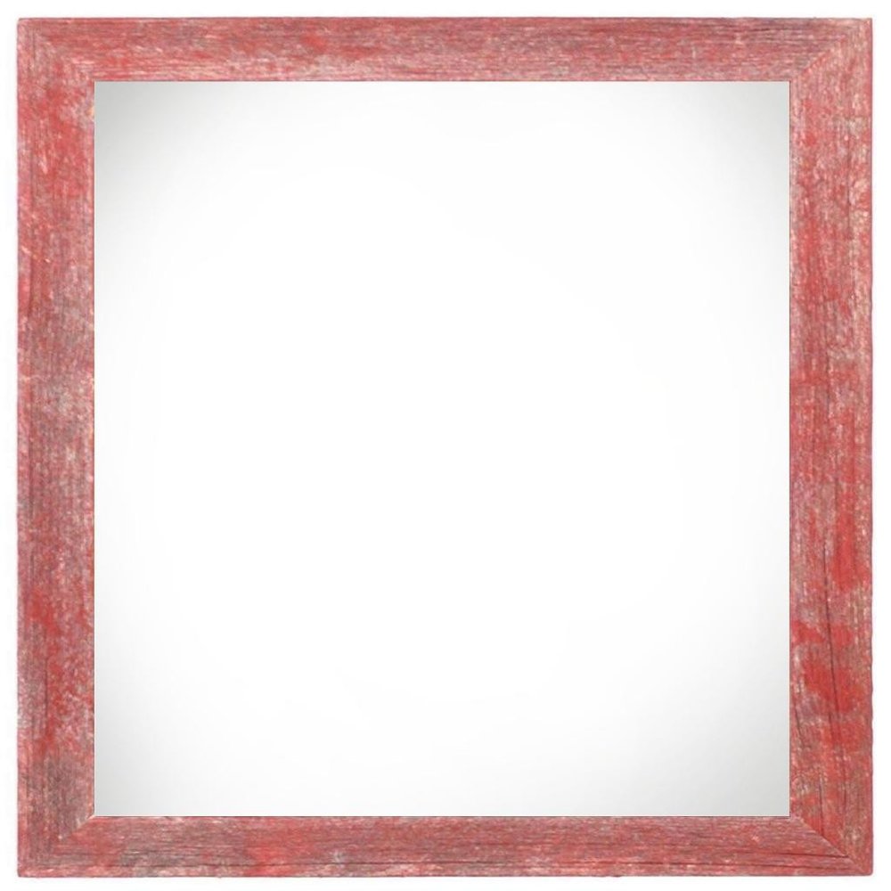 6" x 6" Red Solid Wood Tabletop Picture Frame HomeRoots