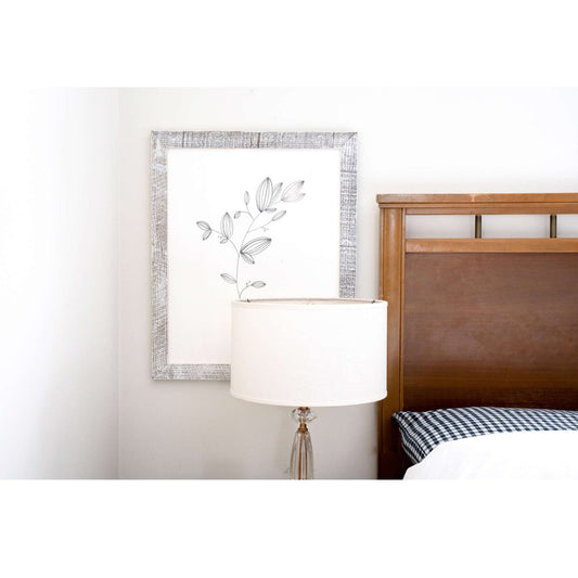 8" x 10" White Solid Wood Tabletop Picture Frame HomeRoots