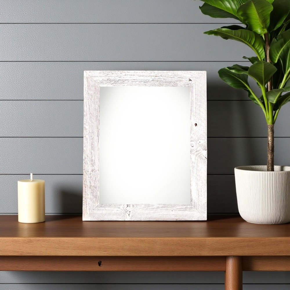 8" x 10" White Wood Tabletop Picture Frame HomeRoots