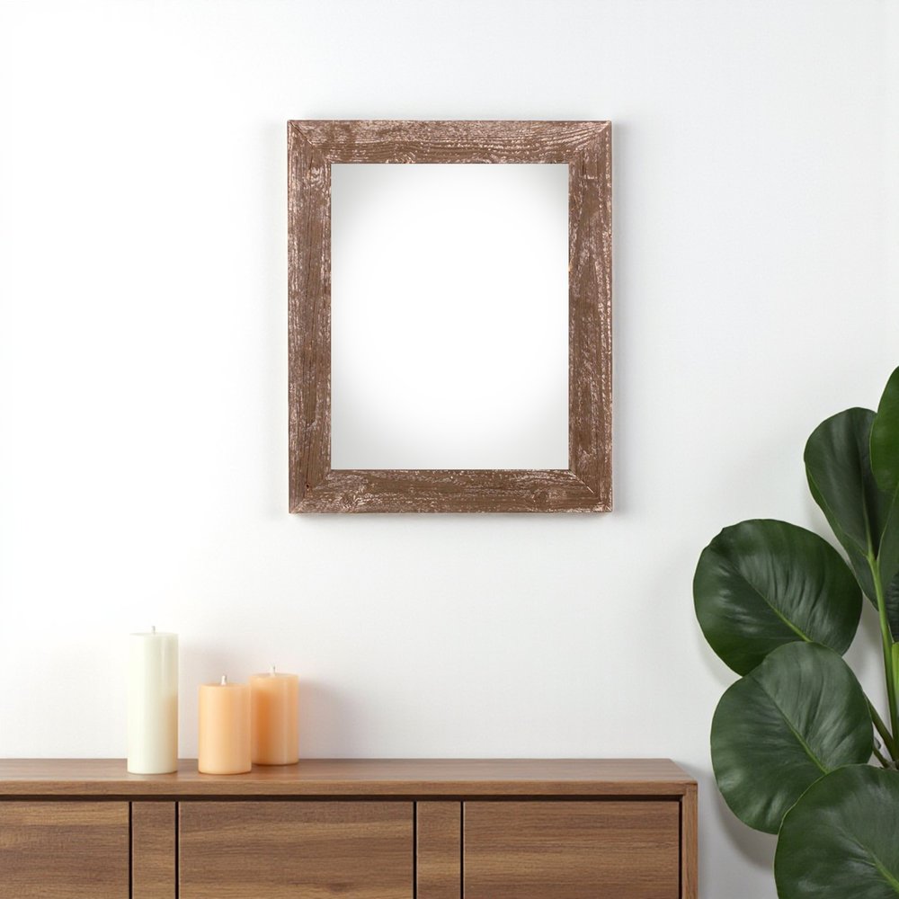 9" x 12" Brown Wood Hanging Picture Frame HomeRoots