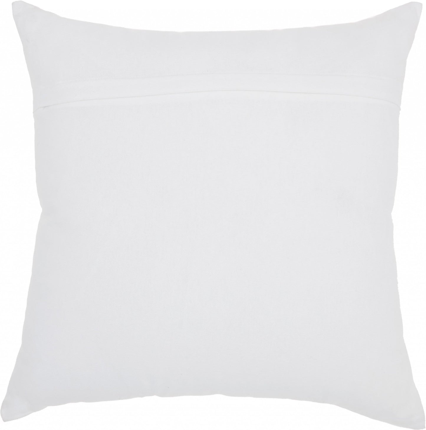 18" Pink and White Cotton Throw Pillow FurniFindUSA