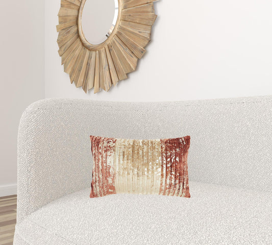 12" X 20" Pink Cotton Throw Pillow FurniFindUSA