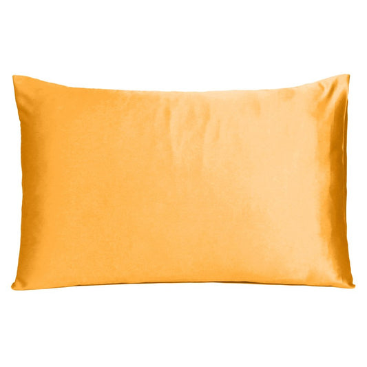 Apricot Dreamy Silky Satin King Size Pillowcase HomeRoots