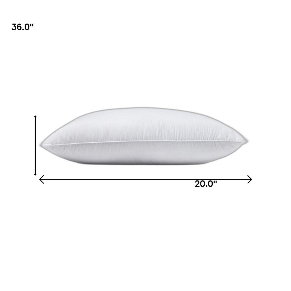 Set Of 2 Lux Sateen Down Alternative King Size Medium Pillows HomeRoots