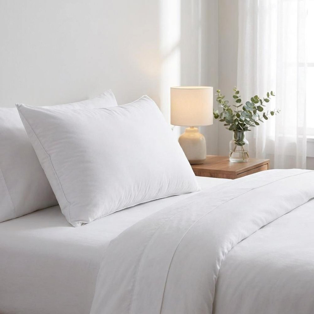 Premium Lux Down King Size Medium Pillow HomeRoots