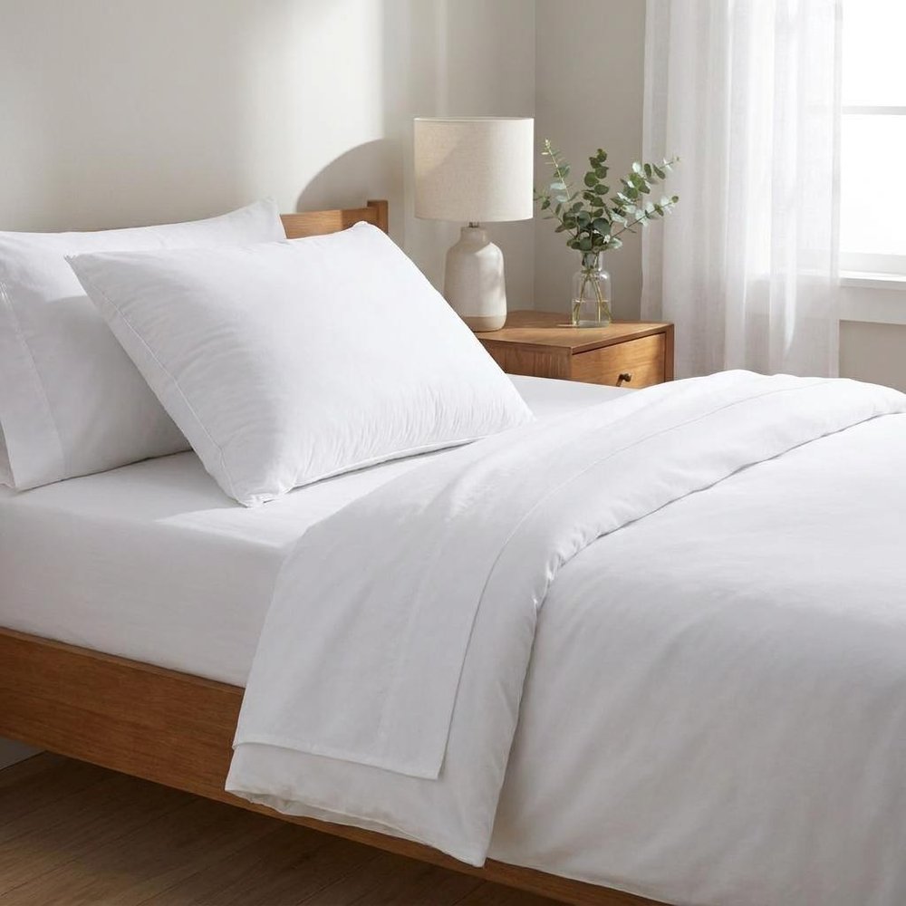 Premium Lux Siberian Down King Size Medium Pillow HomeRoots