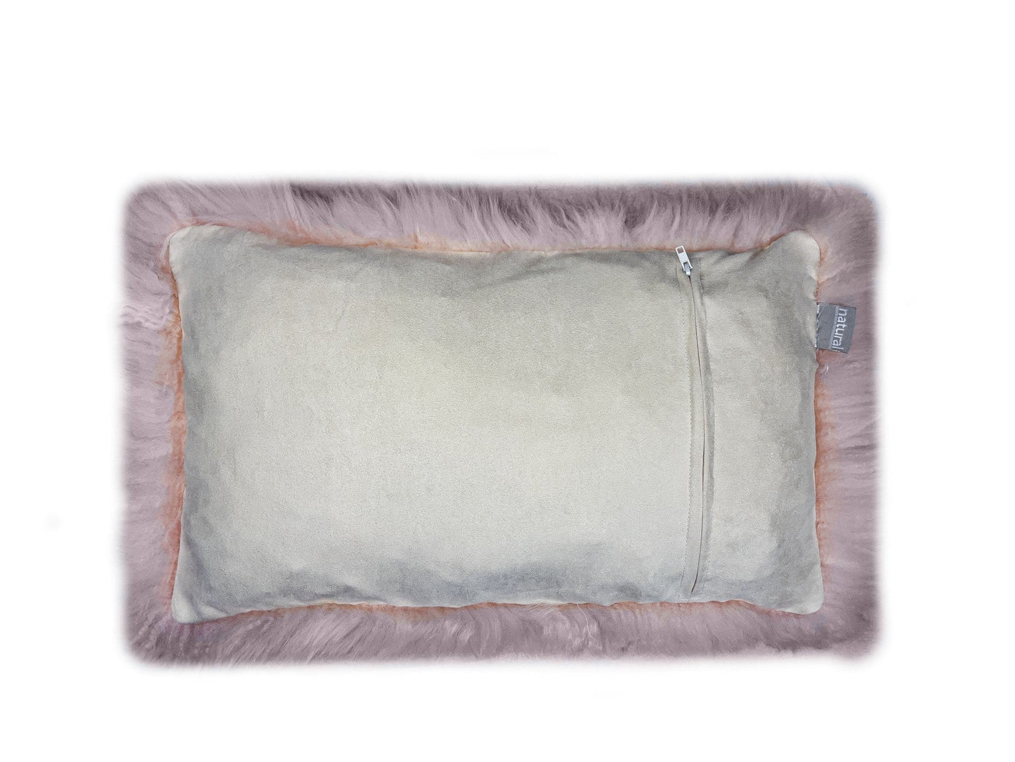 Blush Natural Sheepskin Lumbar Pillow FurniFindUSA